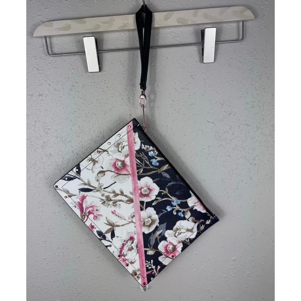 White House Black Market Floral Clutch